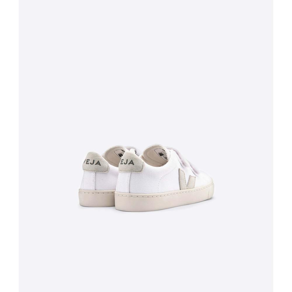 Veja ESPLAR CANVAS Kids' Sneakers White/Beige | NZ 818QMA